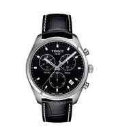 Tissot T101.417.16.051.00 PR 100 Chronograph Black Dial Leather Strap Men’s Watch