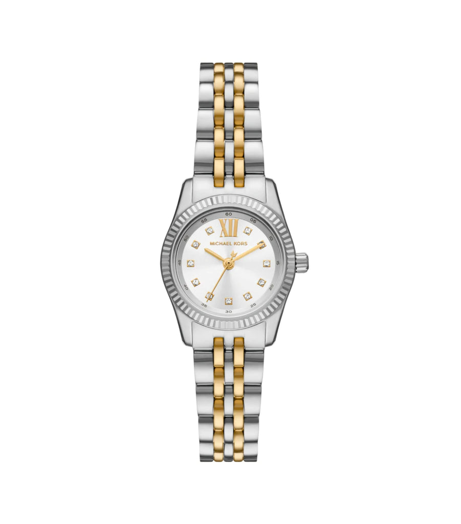 Michael Kors MK4740 Lexington White Dial Two Tone Stainless Steel Women’s Watch