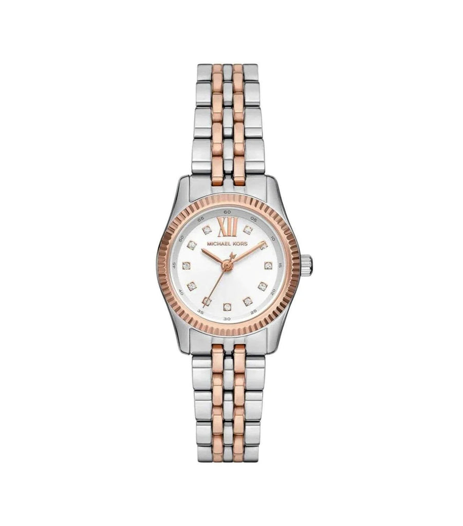 Michael Kors MK4817 Lexington White Dial Two Tone Steel Strap Women’s Watch