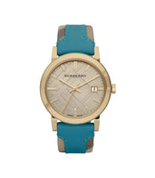 Burberry BU9018 The City Gold Dial Leather Strap Women’s Watch