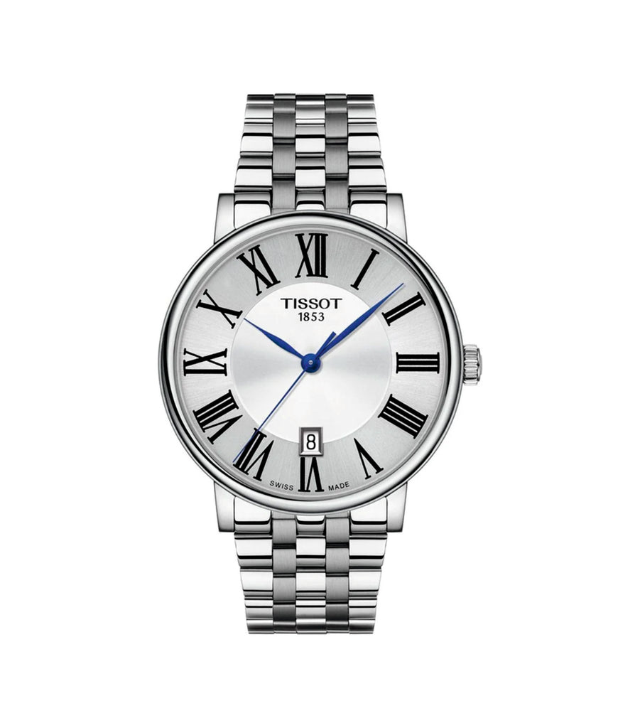 Tissot T122.410.11.033.00 Carson Premium Silver Dial Stainless Steel Men’s Watch