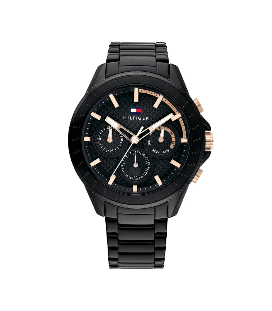 Tommy Hilfiger 1791858 Aiden Black Stainless Steel Men’s Watch