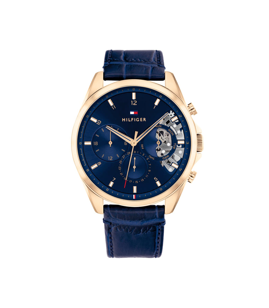 Tommy Hilfiger 1710451 Blue Dial Leather Men’s Watch