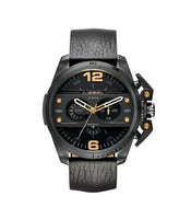 Reloj Diesel DZ4386 Ironside Cronógrafo de cuero negro para hombre