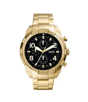 Fossil FS5877 Bronson Chronograph Black Dial Gold Stainless Steel Men's Watch