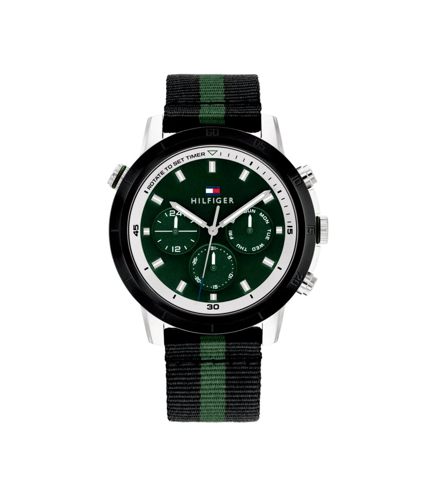 Tommy Hilfiger 1792107 Green Dial Nylon Strap Men’s Watch