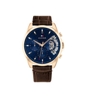 Tommy Hilfiger 1710453 Blue Dial Brown Leather Men’s Watch