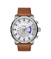 Reloj de hombre Diesel DZ4357 Stronghold Chronograph con correa de cuero marrón