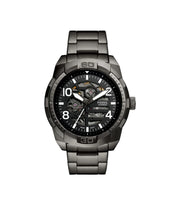 Fossil Bronson ME3255 Automatic Black Dial Stainless Steel Men's Watch
