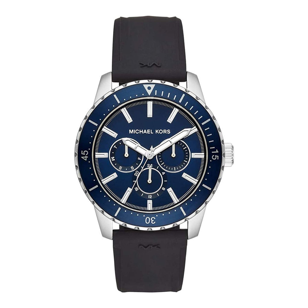 Michael Kors Cunningham Multifunction Black Silicon Men's Watch MK7160