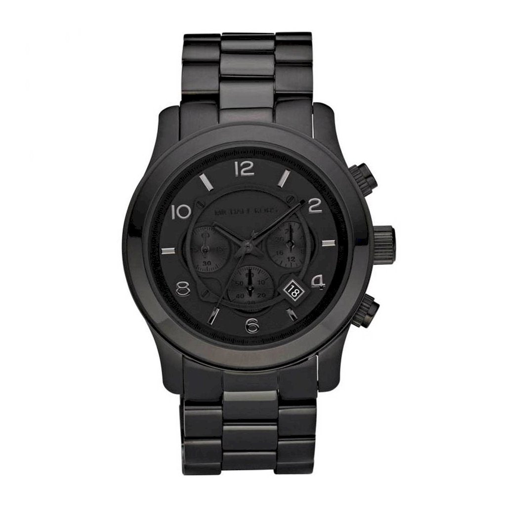 Michael Kors Blacked Out Runway Chronograph Men's Watch MK8157