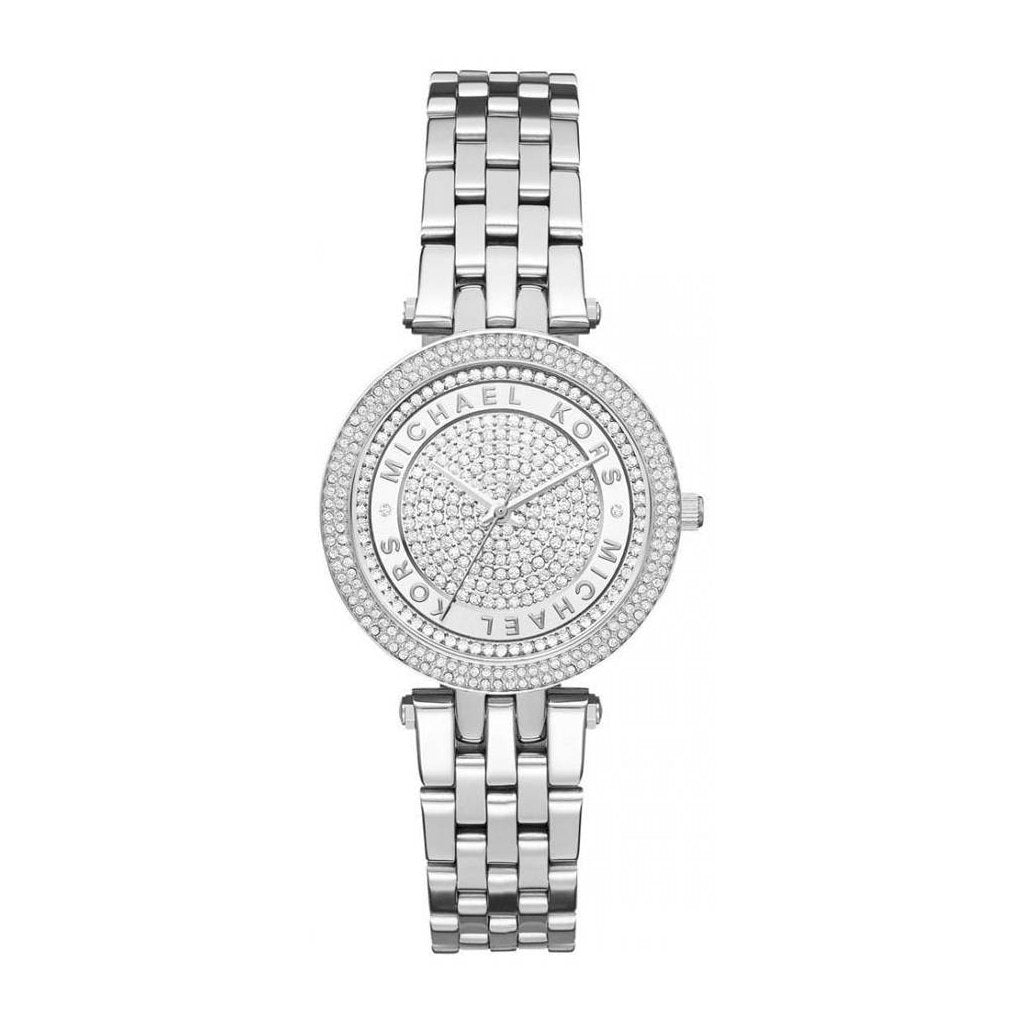 Michael Kors Mini Darci Crystal Pave Dial Stainless Steel Ladies Watch MK3476