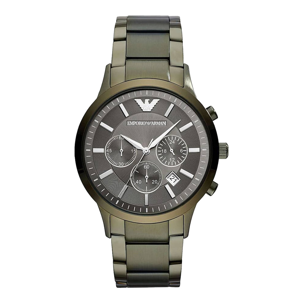 Renato Chronograph Grey Dial Stainless Steel Bracelet Men's Watch