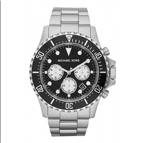 Michael Kors Everest Chronograph Black Dial Stainless Steel Men's Watch MK8256 - WATCH ACES