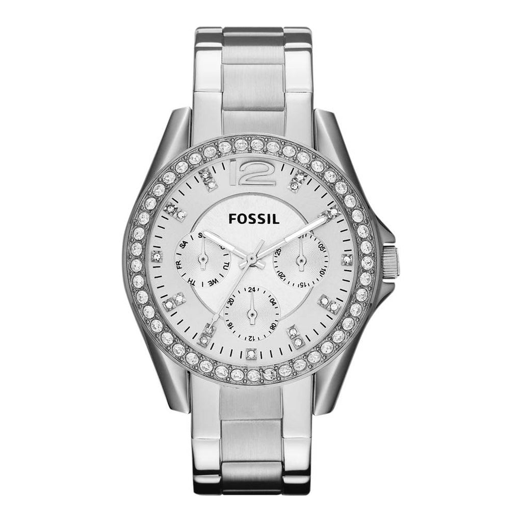 Fossil Riley Multi-Function Silver Dial Ladies Watch ES3202