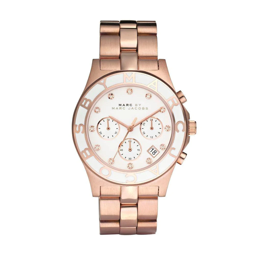 Marc By Marc Jacobs Ladies Blade Rose Gold Watch MBM3082