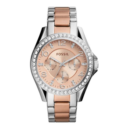 Women's Riley Steel Multifunction Crystallized Watch ES4145