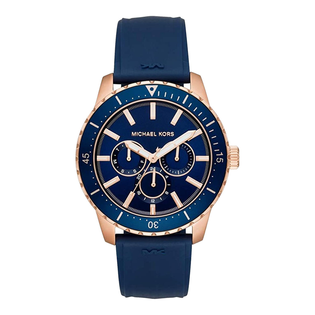 Michael Kors Cunningham Blue Silicon Men's Watch MK7163