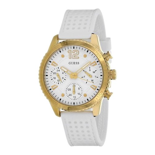 Guess White Rubber Watch-W1025L5