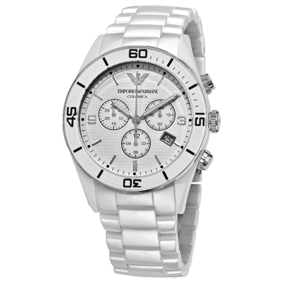 Emporio Armani Women's AR1424 Ceramic White Dial Watch