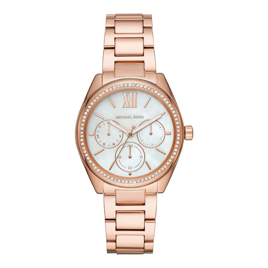 Michael Kors Women's Janelle Multifunction Rose Gold-Tone Stainless Steel Watch MK7095