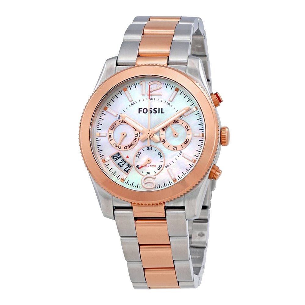 Fossil Perfect Boyfriend Mother Of Pearl Dial Ladies Watch ES4135