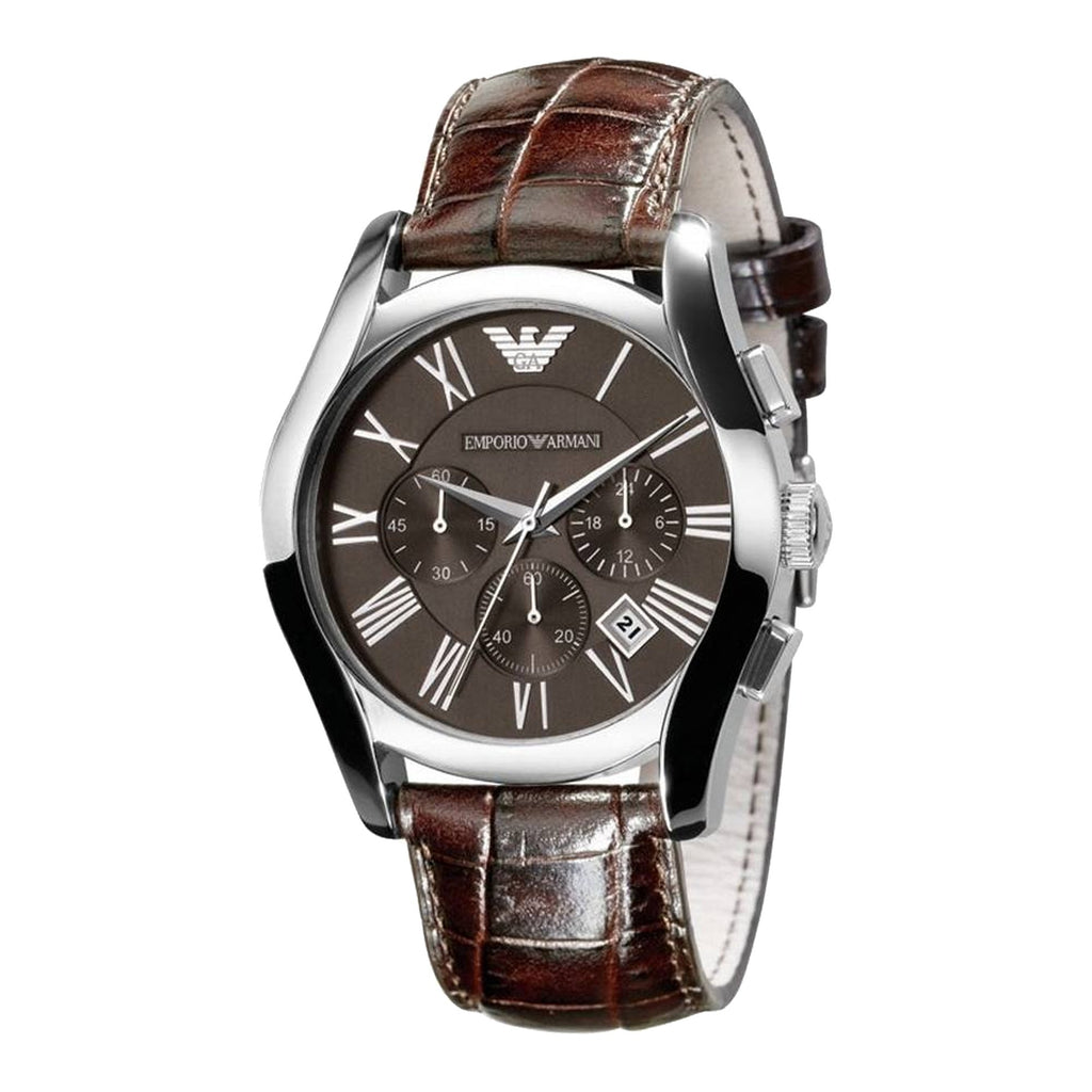 Emporio Armani Men's Valente Chronograph Watch Brown AR0671