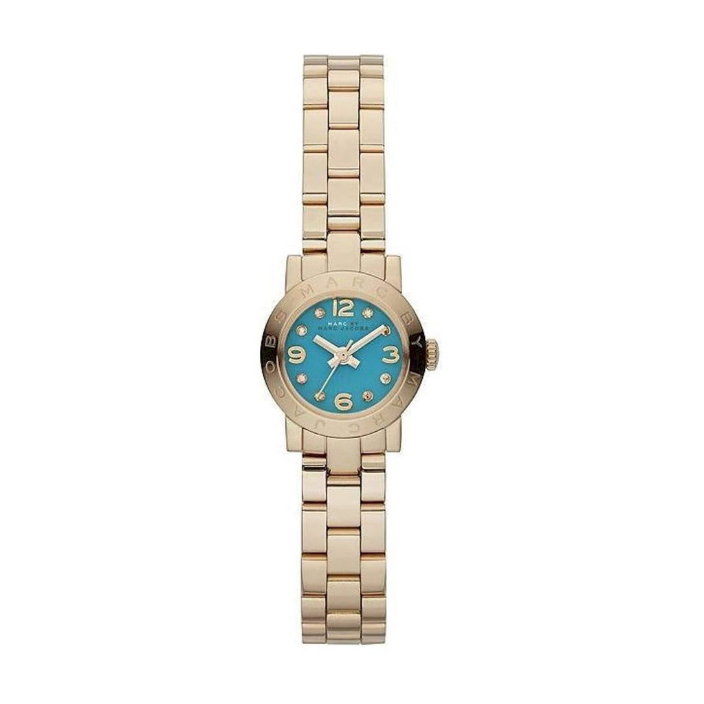 Marc By Marc Jacobs Amy Dinky Gold Tone Agua Dial MBM3229