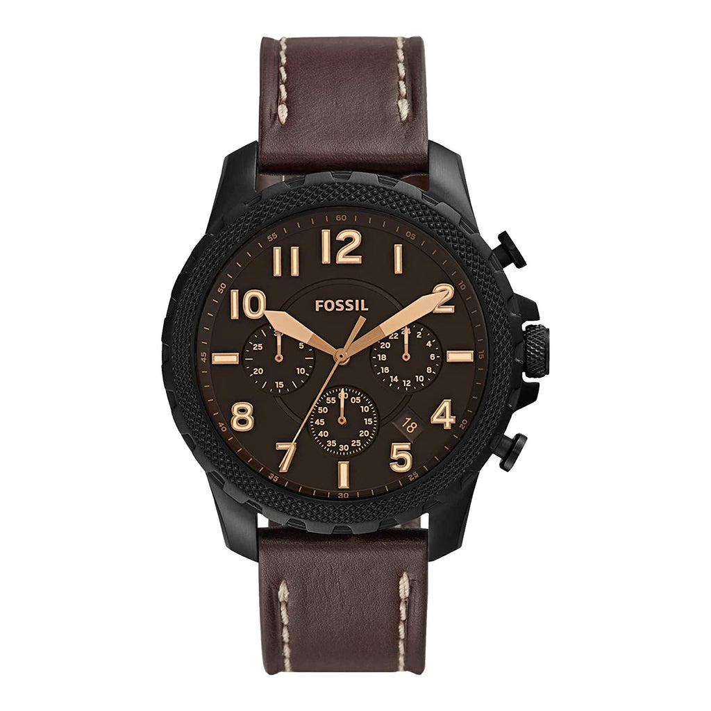 Fossil Men's Bowman Chronograph Brown Leather Watch FS5601