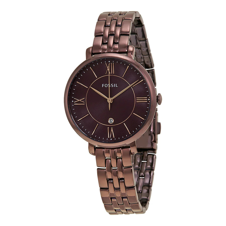 Fossil Jacqueline Wine Ion-plated Ladies Watch ES4100