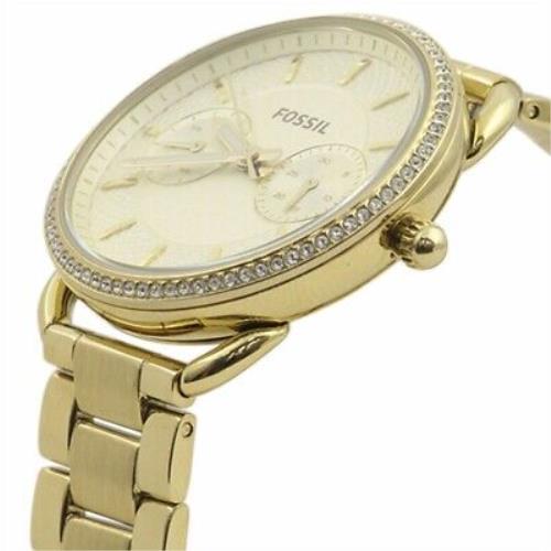 Fossil Women's Tailor Gold Stainless-Steel Japanese Quartz Fashion Watch  ES4263 - WATCH ACES