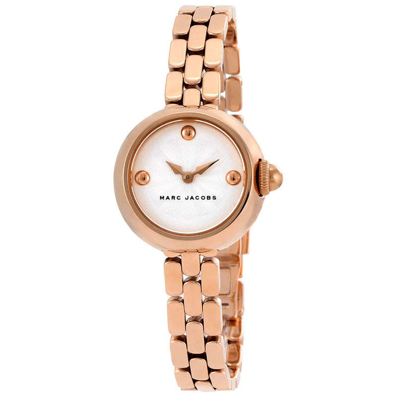 Marc Jacobs Courtney Silver Dial Ladies Rose Gold Watch MJ3458