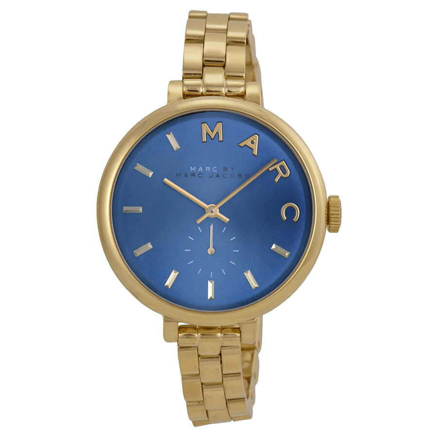 Marc by Marc Jacobs Sally Blue Dial Gold-tone Ladies Watch MBM3366