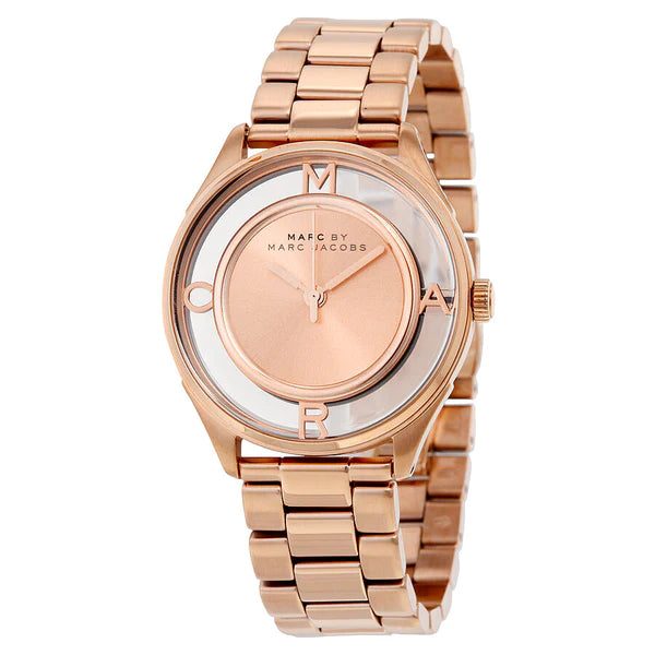 Marc by Marc Jacobs Tether Rose Dial Ladies Watch MBM3414 - WATCH ACES