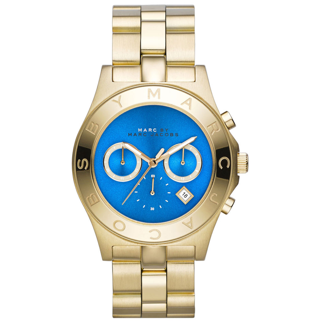 MBM3307 Marc By Marc Jacobs Blade Gold-Tone Chronograph Ladies Watch