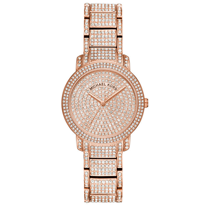 Women's Michael Kors Darci Crystallized Gold Watch MK3439 - YouTube