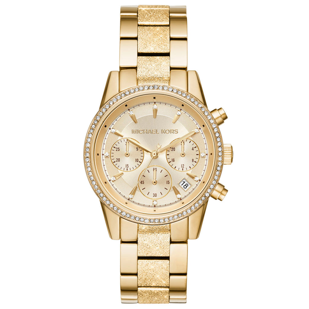 Michael Kors Ritz Chronograph Gold Tone Women's Watch MK6597