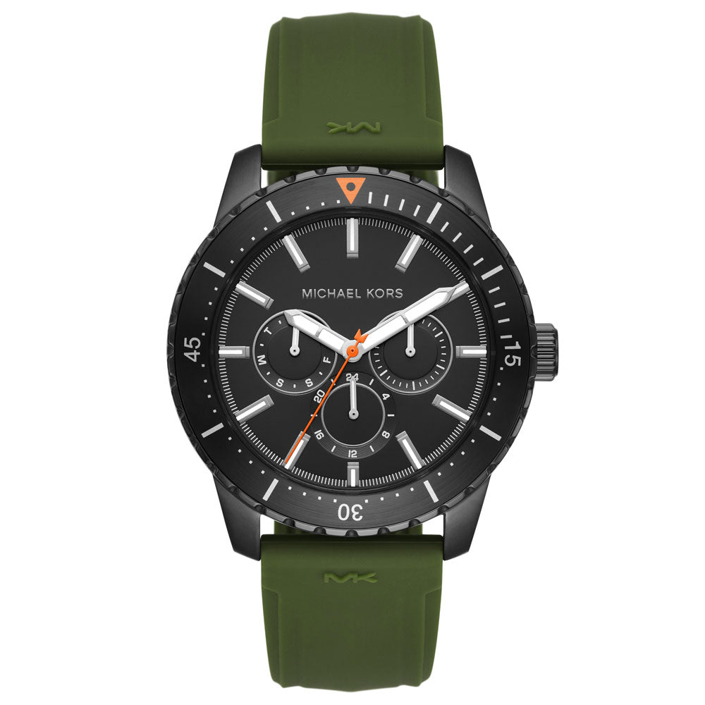 Michael Kors Men's Cunningham Multifunction Black-Tone Stainless Steel Watch MK7165