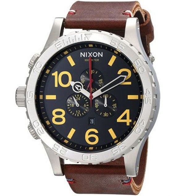 Nixon 51-30 Chronograph Silver Dial Men's Watch A124-1113